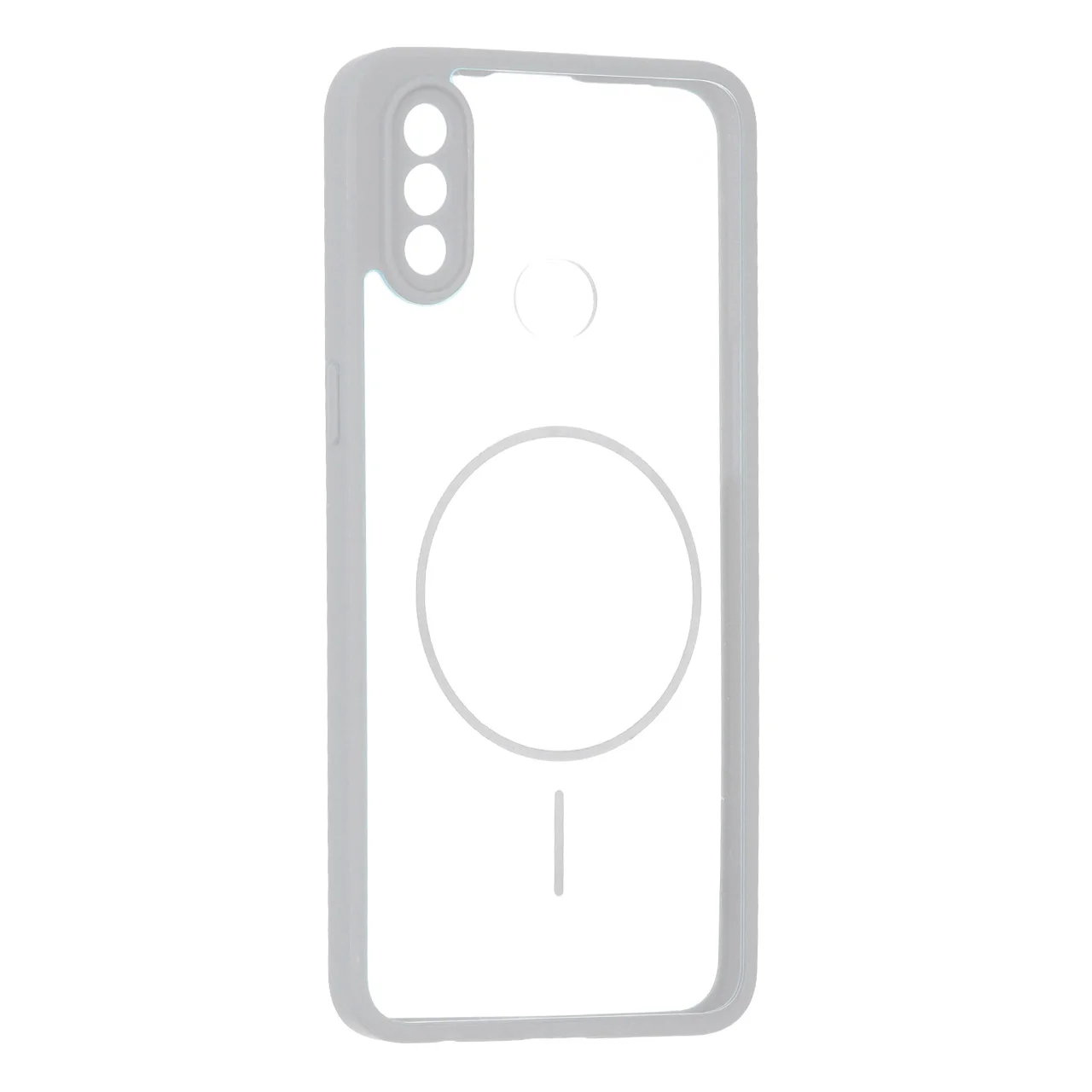 19178-1737588-1 قاب پشت سخت شفاف محافظ لنزدار طرح مگ سیف دور رنگی Samsung Galaxy A10s - طوسی - تصویر 1