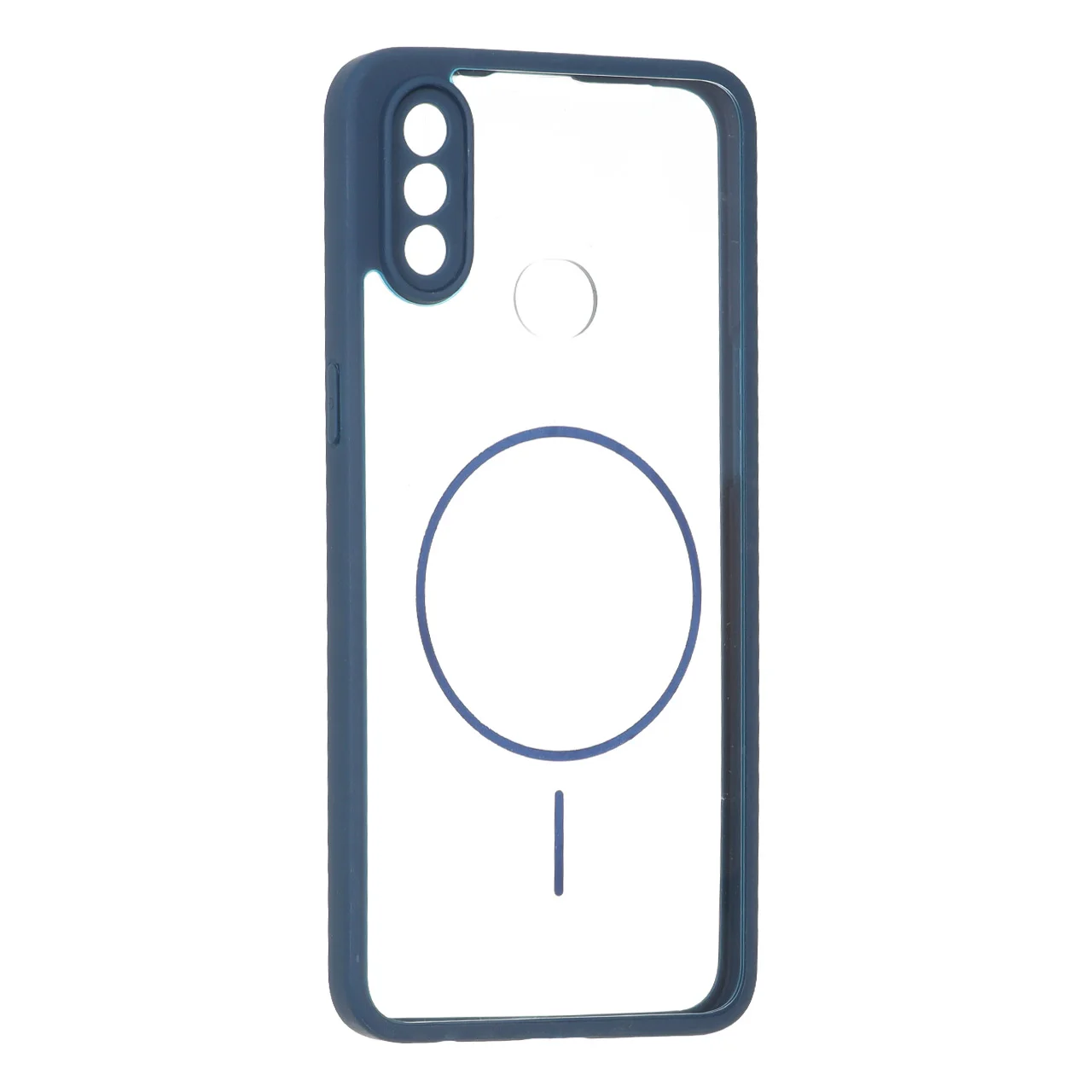 19178-1737592-1 قاب پشت سخت شفاف محافظ لنزدار طرح مگ سیف دور رنگی Samsung Galaxy A10s - سرمه ای - تصویر 1