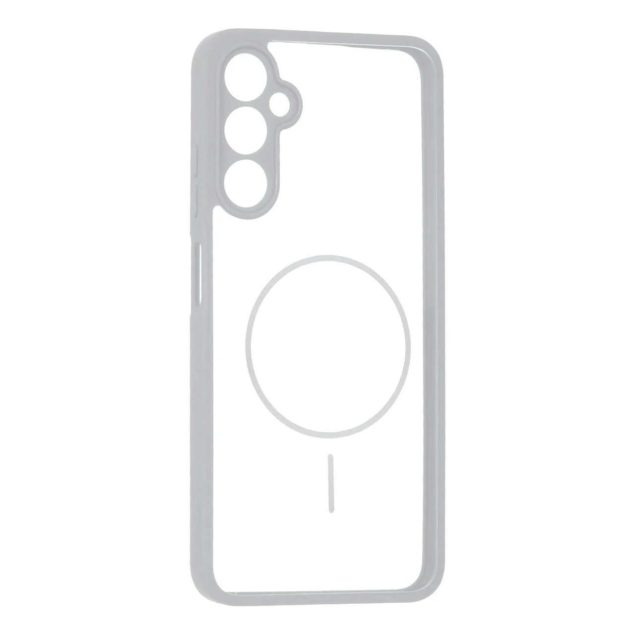 19178-1737724-1 قاب پشت سخت شفاف محافظ لنزدار طرح مگ سیف دور رنگی Samsung Galaxy A05s - طوسی - تصویر 1
