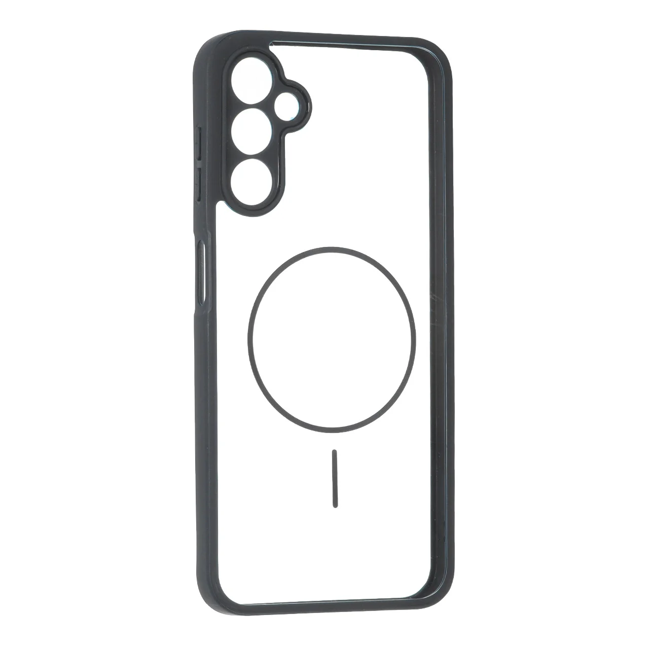 19178-1737746-1 قاب پشت سخت شفاف محافظ لنزدار طرح مگ سیف دور رنگی Samsung Galaxy A14 - مشکی - تصویر 1
