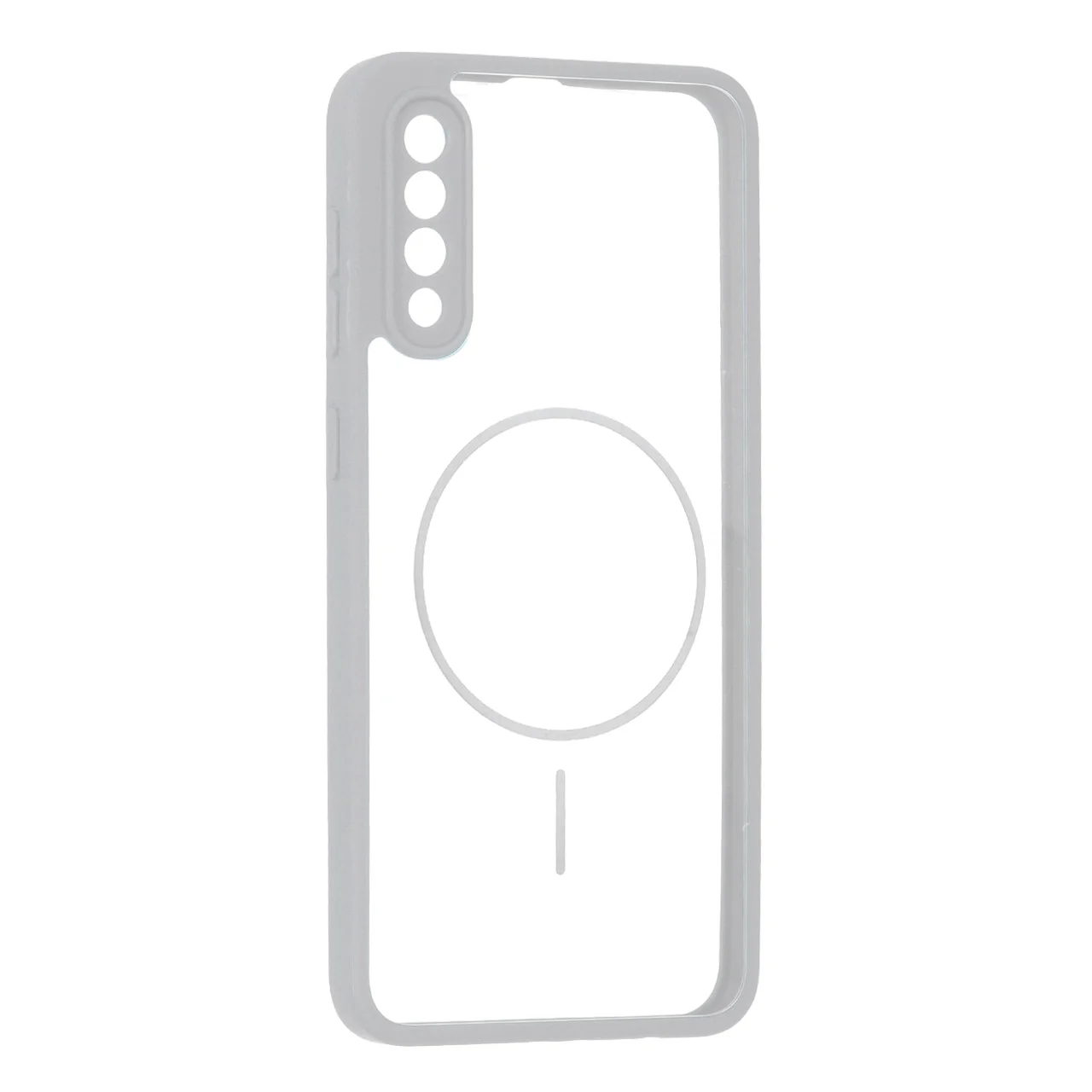 19178-1737764-1 قاب پشت سخت شفاف محافظ لنزدار طرح مگ سیف دور رنگی Samsung Galaxy A50 / A50s / A30s - طوسی - تصویر 1