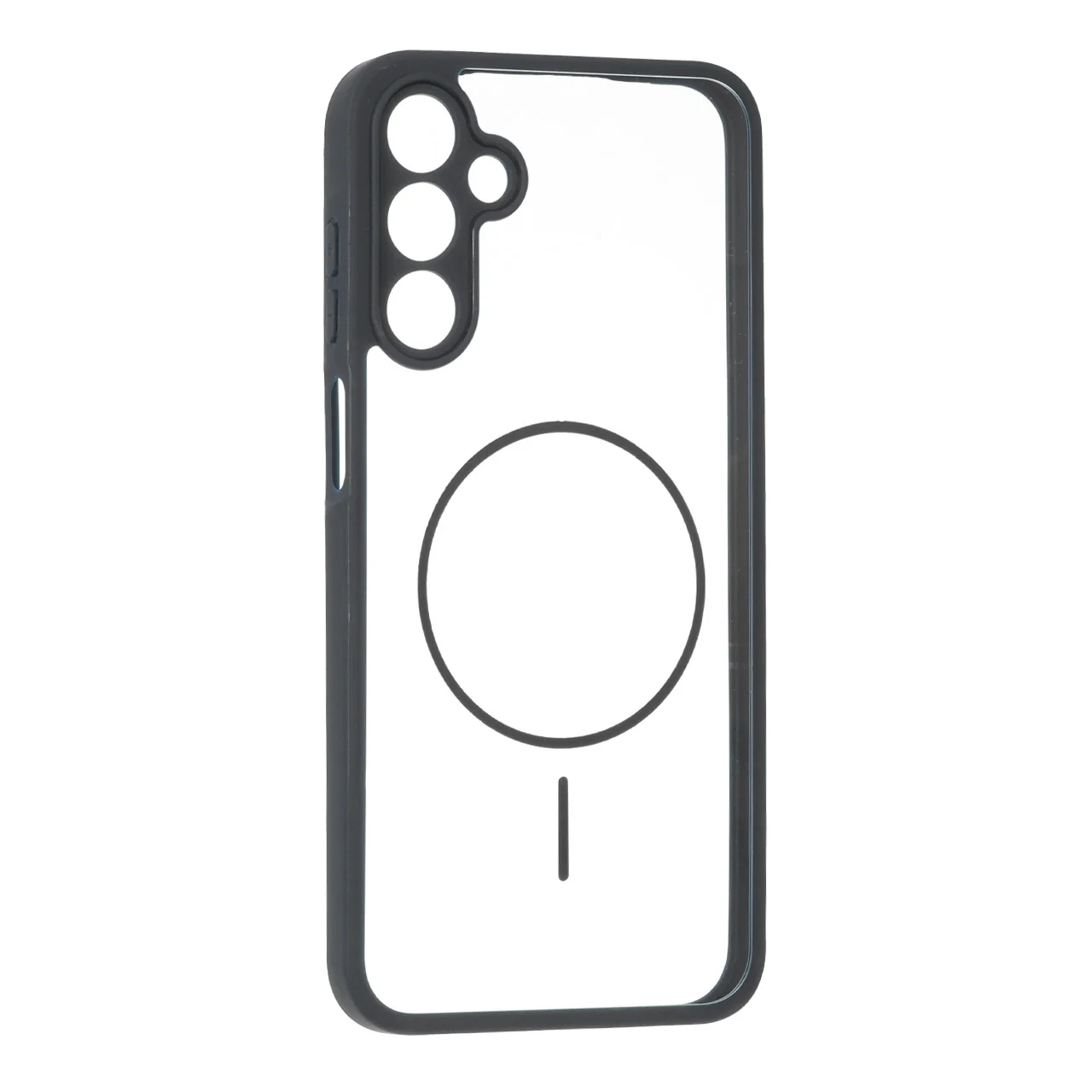 19178-1737842-1 قاب پشت سخت شفاف محافظ لنزدار طرح مگ سیف دور رنگی Samsung Galaxy A15 - مشکی - تصویر 1