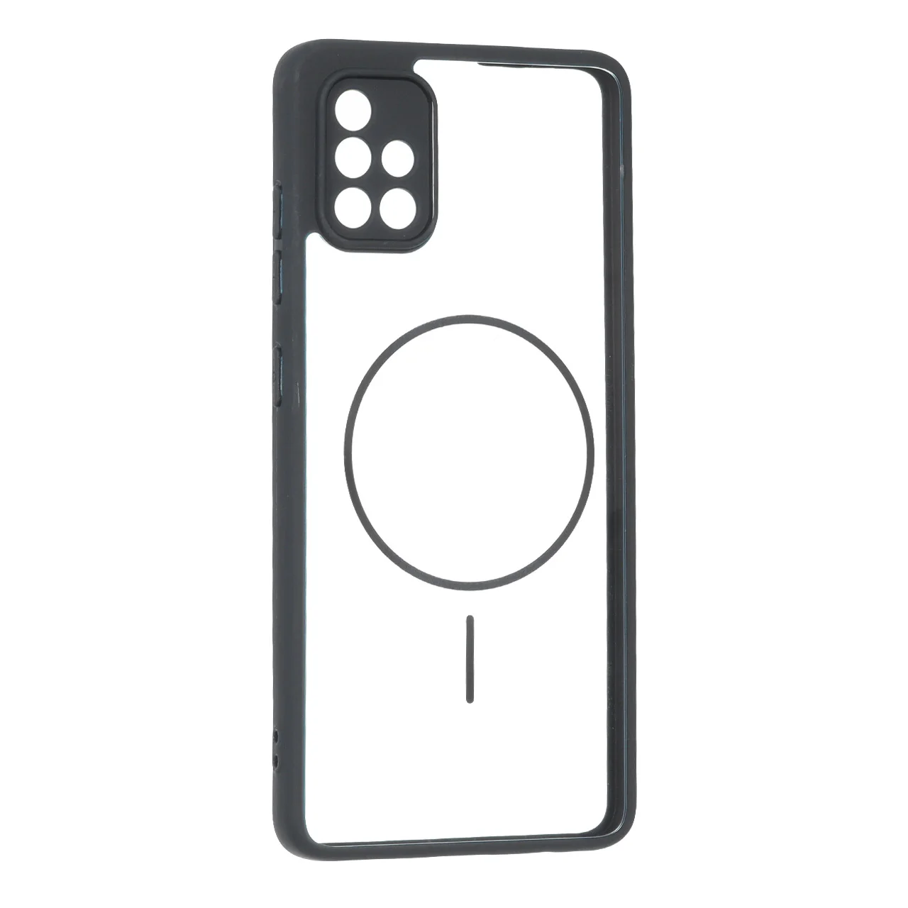 19178-1737850-1 قاب پشت سخت شفاف محافظ لنزدار طرح مگ سیف دور رنگی Samsung Galaxy A51 / M40s - مشکی - تصویر 1