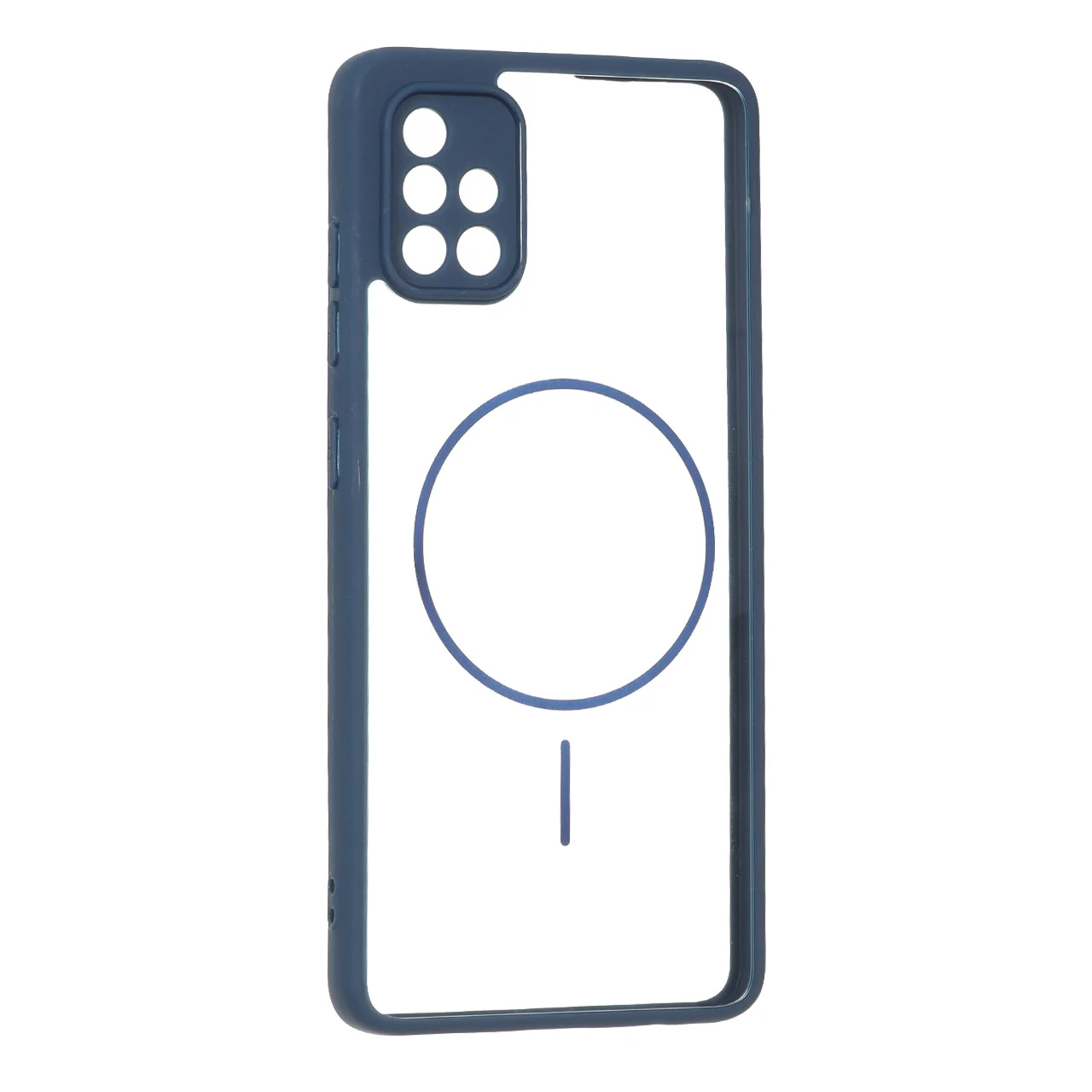 19178-1737856-1 قاب پشت سخت شفاف محافظ لنزدار طرح مگ سیف دور رنگی Samsung Galaxy A51 / M40s - سرمه ای - تصویر 1