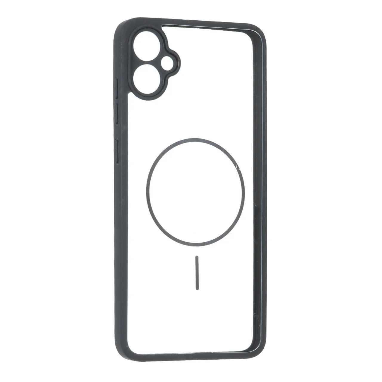 19178-1737890-1 قاب پشت سخت شفاف محافظ لنزدار طرح مگ سیف دور رنگی Samsung Galaxy A05 - مشکی - تصویر 1