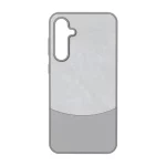 قاب دو تکه طرح چرم و جیر Samsung Galaxy S23 FE - طوسی