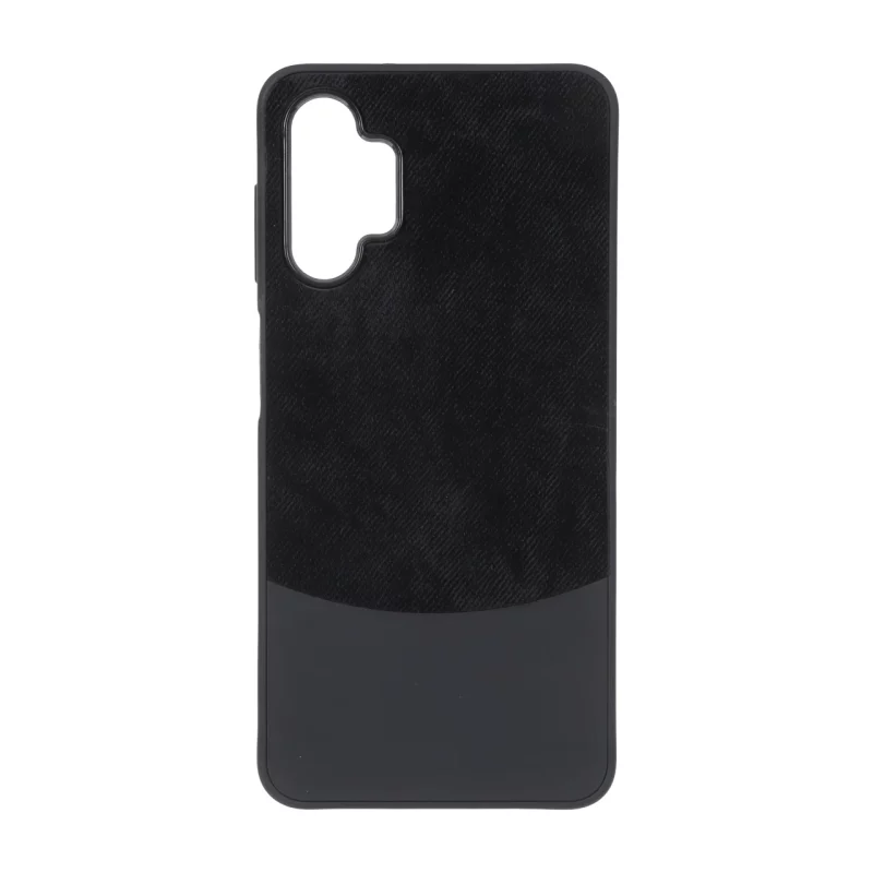 قاب دو تکه طرح چرم و جیر Samsung Galaxy A13 4G / A13 5G / A04s / M13 4G / M23 / F13 - مشکی - تصویر 2