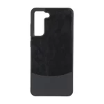قاب دو تکه طرح چرم و جیر Samsung Galaxy S21 FE - مشکی