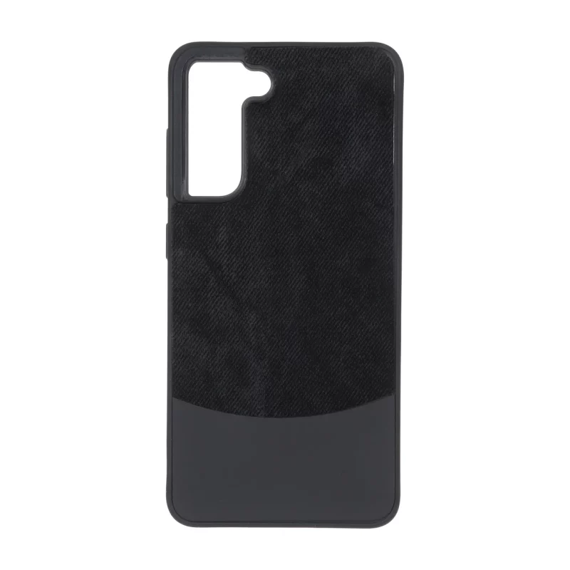 قاب دو تکه طرح چرم و جیر Samsung Galaxy S21 FE - مشکی - تصویر 2
