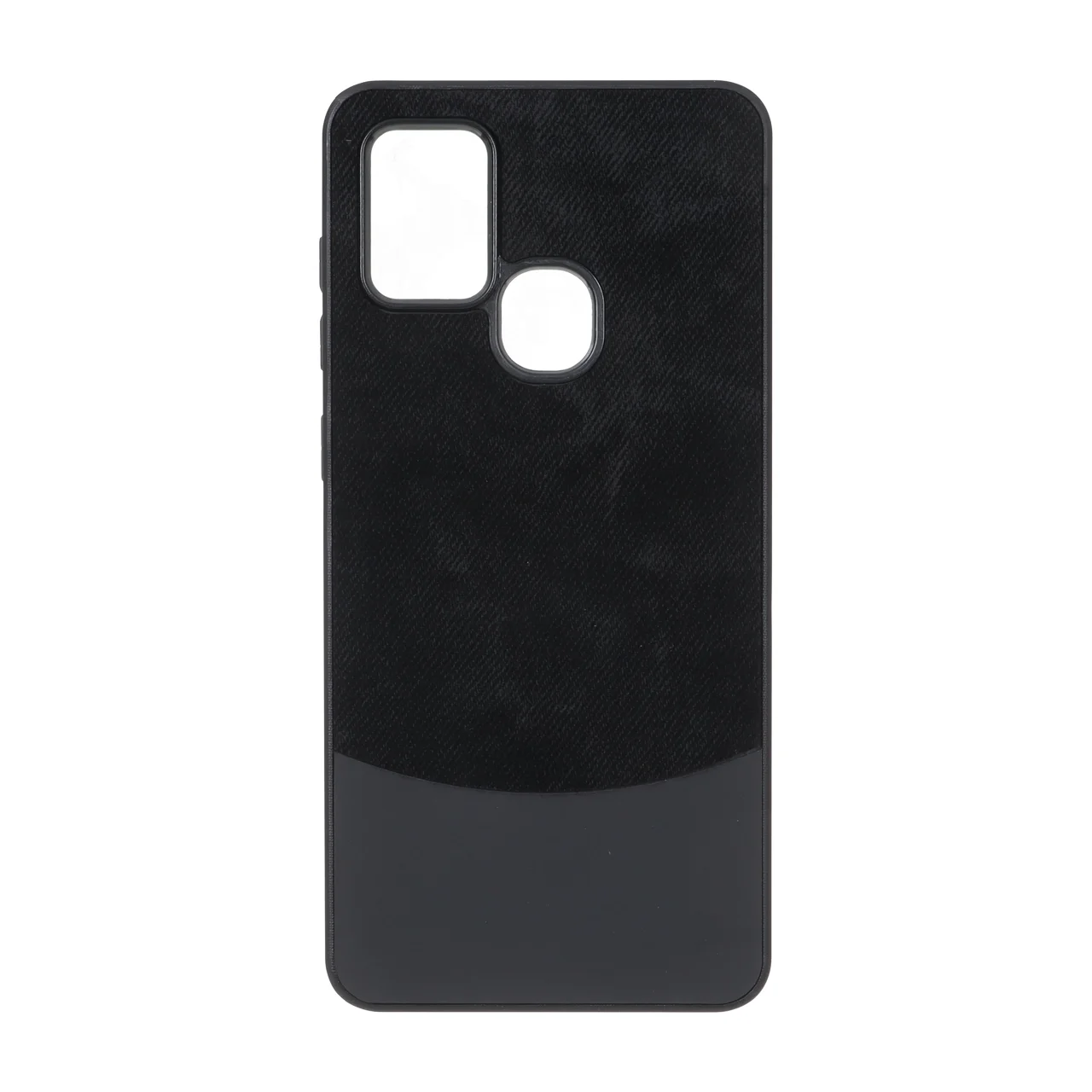 19178-1771528-1 قاب دو تکه طرح چرم و جیر Samsung Galaxy A21s - مشکی - تصویر 1