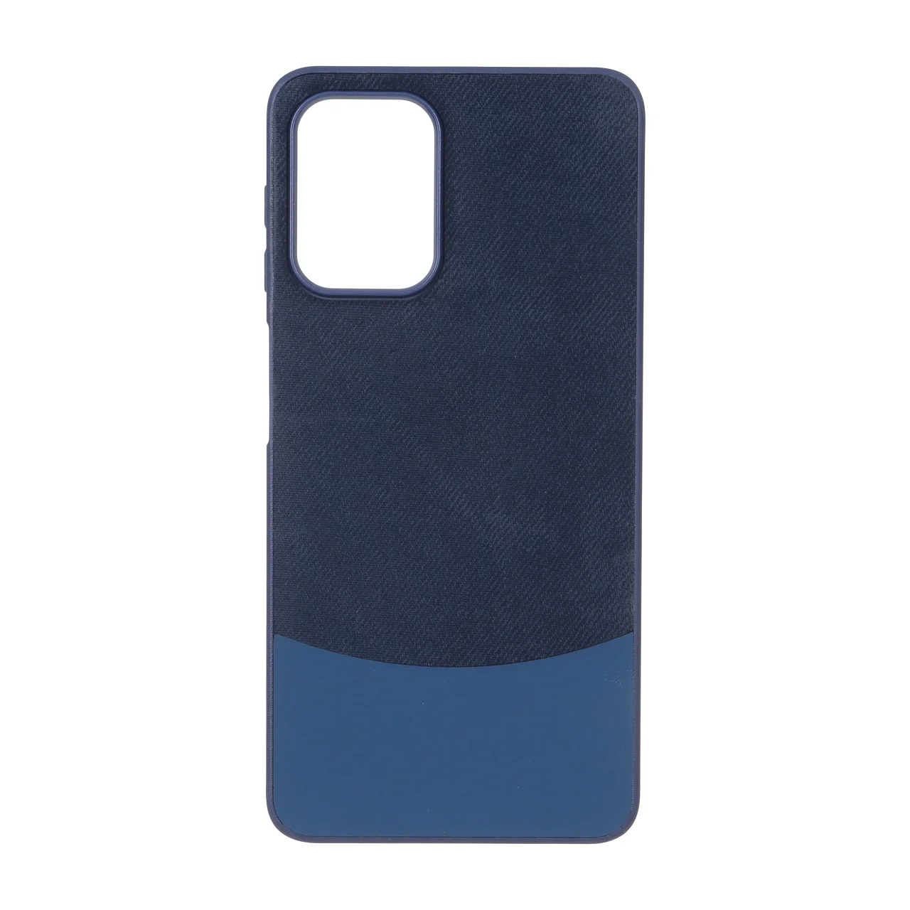 19178-1771562-1 قاب دو تکه طرح چرم و جیر Samsung Galaxy A22 4G / M22 / M32 4G / F22 - سرمه ای - تصویر 1