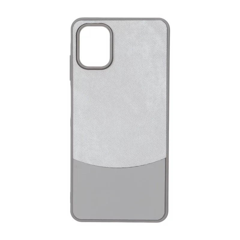 قاب دو تکه طرح چرم و جیر Samsung Galaxy A06 - طوسی - تصویر 2