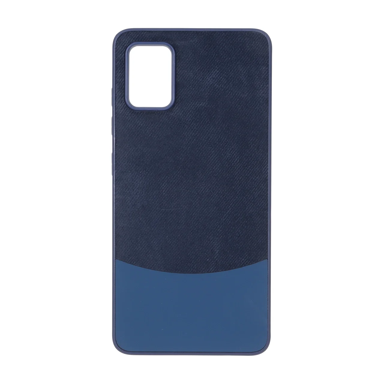 19178-1771580-1 قاب دو تکه طرح چرم و جیر Samsung Galaxy A51 / M40s - سرمه ای - تصویر 1