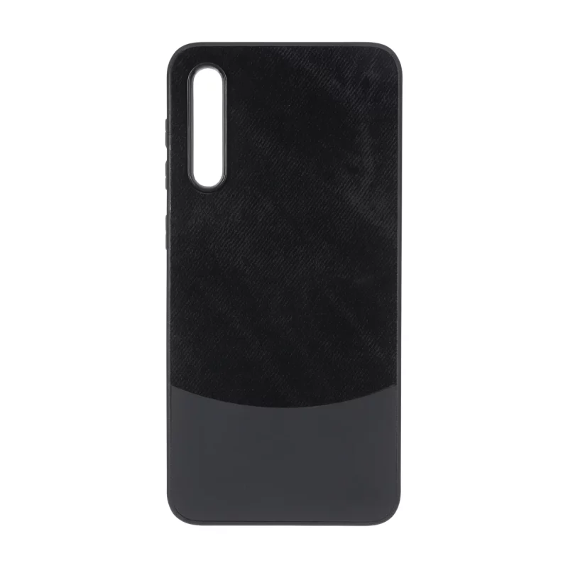 قاب دو تکه طرح چرم و جیر Samsung Galaxy A50 / A50s / A30s - مشکی - تصویر 2