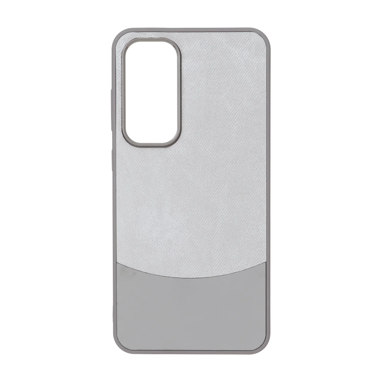 19178-1771620-1 قاب دو تکه طرح چرم و جیر Samsung Galaxy S24 FE - طوسی - تصویر 1