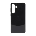 قاب دو تکه طرح چرم و جیر Samsung Galaxy S25 FE - مشکی