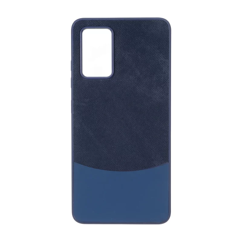 قاب دو تکه طرح چرم و جیر Samsung Galaxy A32 4G - سرمه ای - تصویر 2