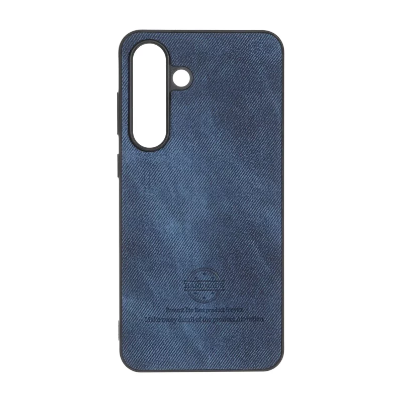 قاب HandMade جیر طرح پارچه ای Samsung Galaxy S25 FE - سرمه ای - تصویر 2