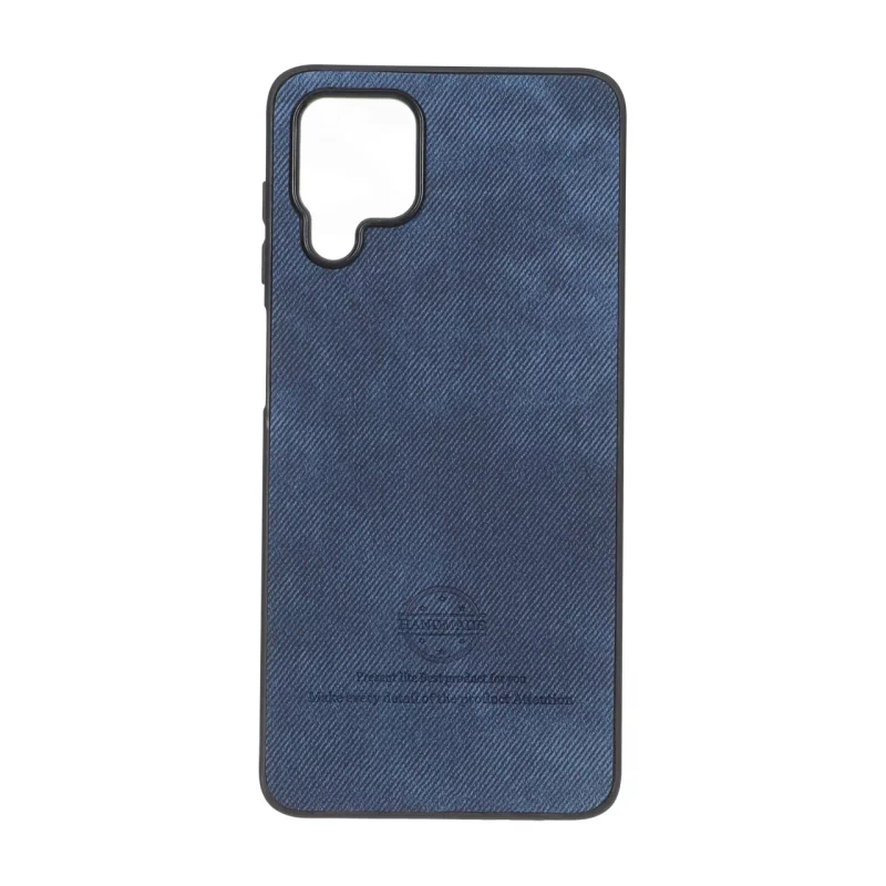 قاب HandMade جیر طرح پارچه ای Samsung Galaxy A12 / M12 / F12 - سرمه ای - تصویر 2