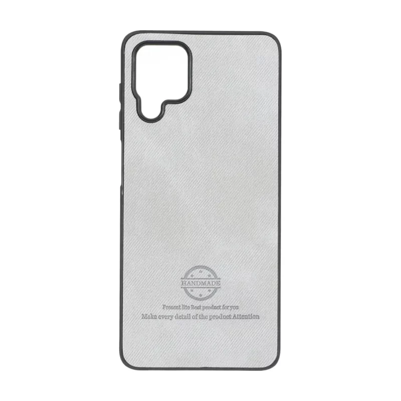 قاب HandMade جیر طرح پارچه ای Samsung Galaxy A12 / M12 / F12 - طوسی - تصویر 2