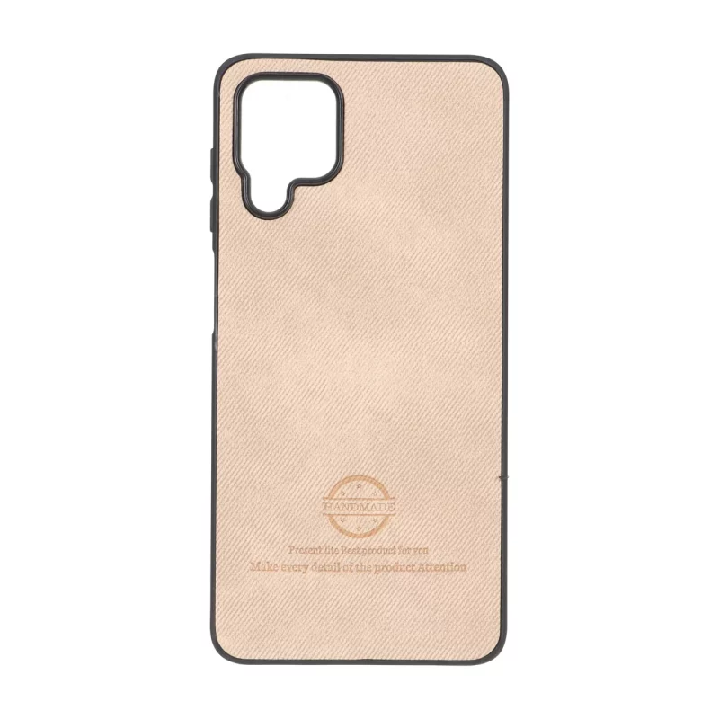 قاب HandMade جیر طرح پارچه ای Samsung Galaxy A12 / M12 / F12 - نسکافه ای - تصویر 2