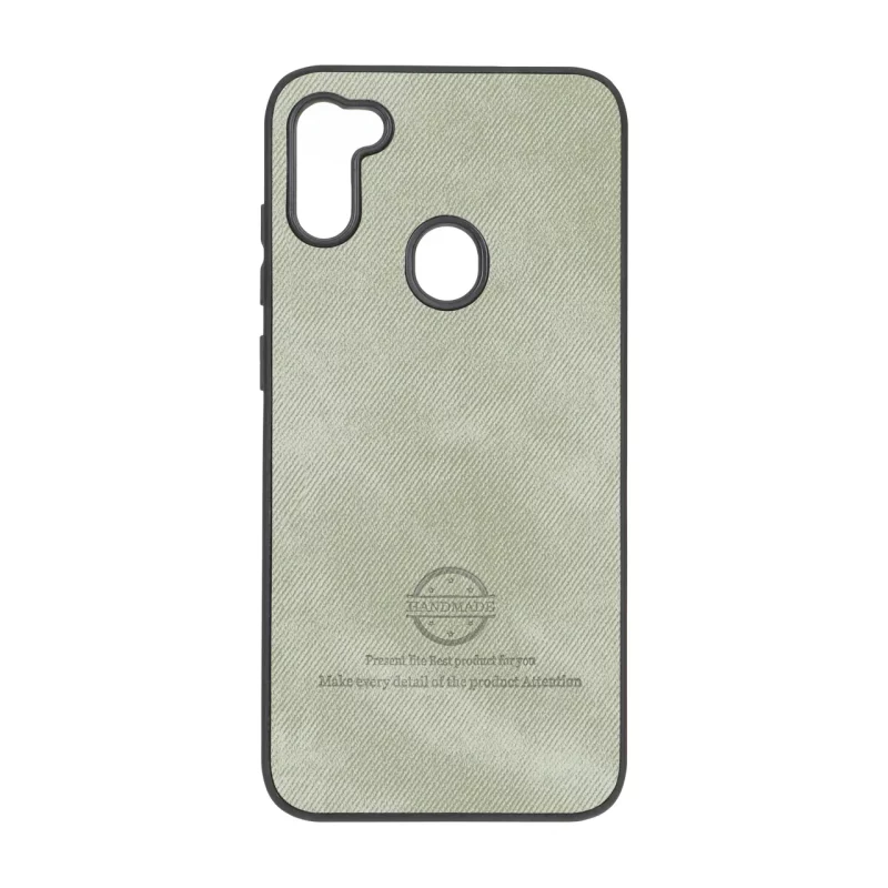 قاب HandMade جیر طرح پارچه ای Samsung Galaxy A11 / M11 - سبز - تصویر 2