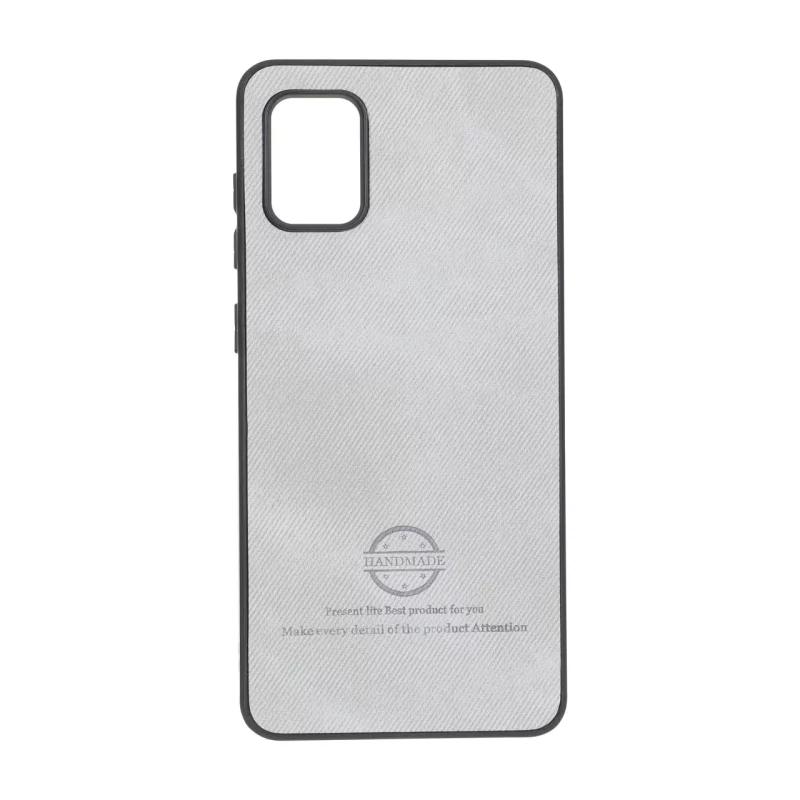 قاب HandMade جیر طرح پارچه ای Samsung Galaxy A31 - طوسی - تصویر 2