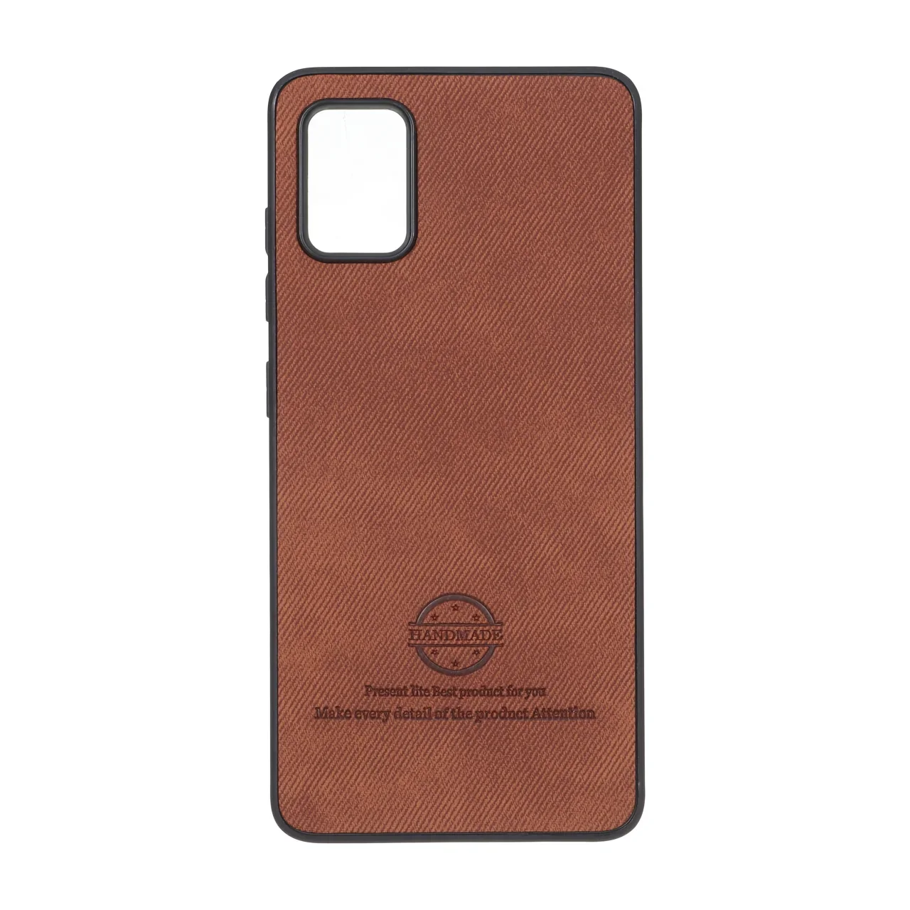 19178-1815966-1 قاب HandMade جیر طرح پارچه ای Samsung Galaxy A51 / M40s - قهوه ای - تصویر 1