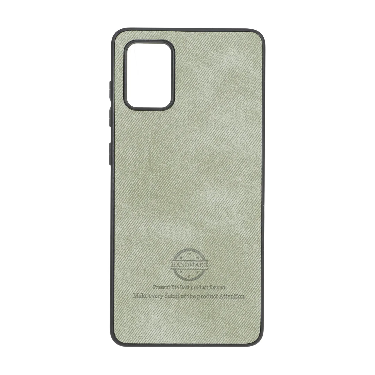 19178-1815996-1 قاب HandMade جیر طرح پارچه ای Samsung Galaxy A71 - سبز - تصویر 1
