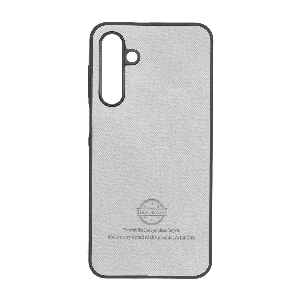 19178-1816110-1 قاب HandMade جیر طرح پارچه ای Samsung Galaxy A16 - طوسی - تصویر 1