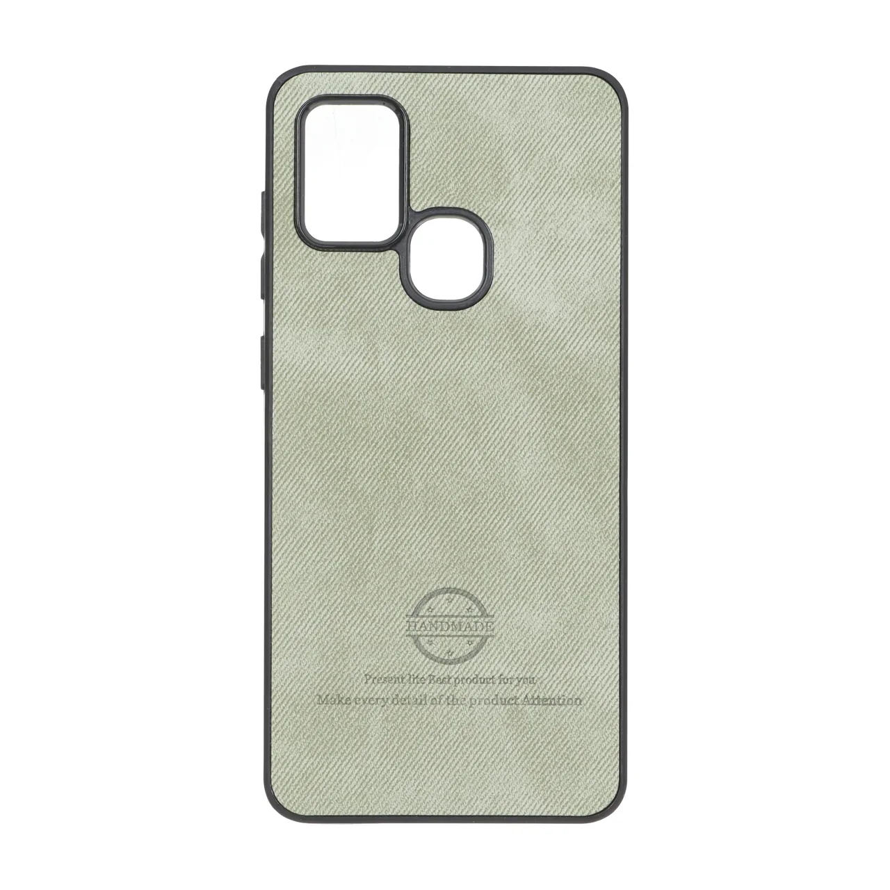 19178-1816164-1 قاب HandMade جیر طرح پارچه ای Samsung Galaxy A21s - سبز - تصویر 1