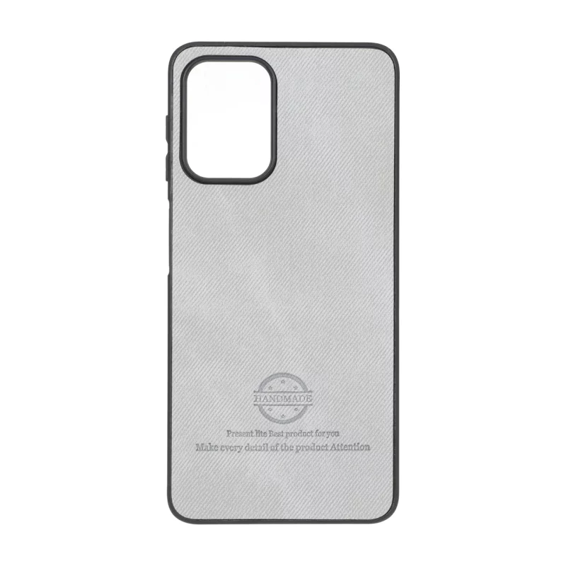 قاب HandMade جیر طرح پارچه ای Samsung Galaxy A22 4G / M22 / M32 4G / F22 - طوسی - تصویر 2