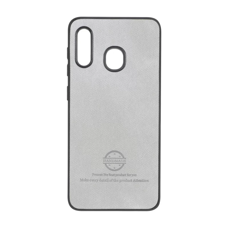 قاب HandMade جیر طرح پارچه ای Samsung Galaxy A30 / A20 - طوسی - تصویر 2
