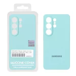 قاب سیلیکونی پاک کنی اورجینال Master Quality مدل Samsung Galaxy S26 Ultra - سبز آبی (پک دار)