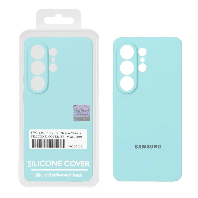قاب سیلیکونی پاک کنی اورجینال Master Quality مدل Samsung Galaxy S26 Ultra - سبز آبی (پک دار) - تصویر 2