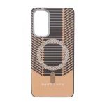قاب Good Luck هاشور دار لنز کربن طرح مگ سیف Samsung Galaxy S20 FE - نارنجی