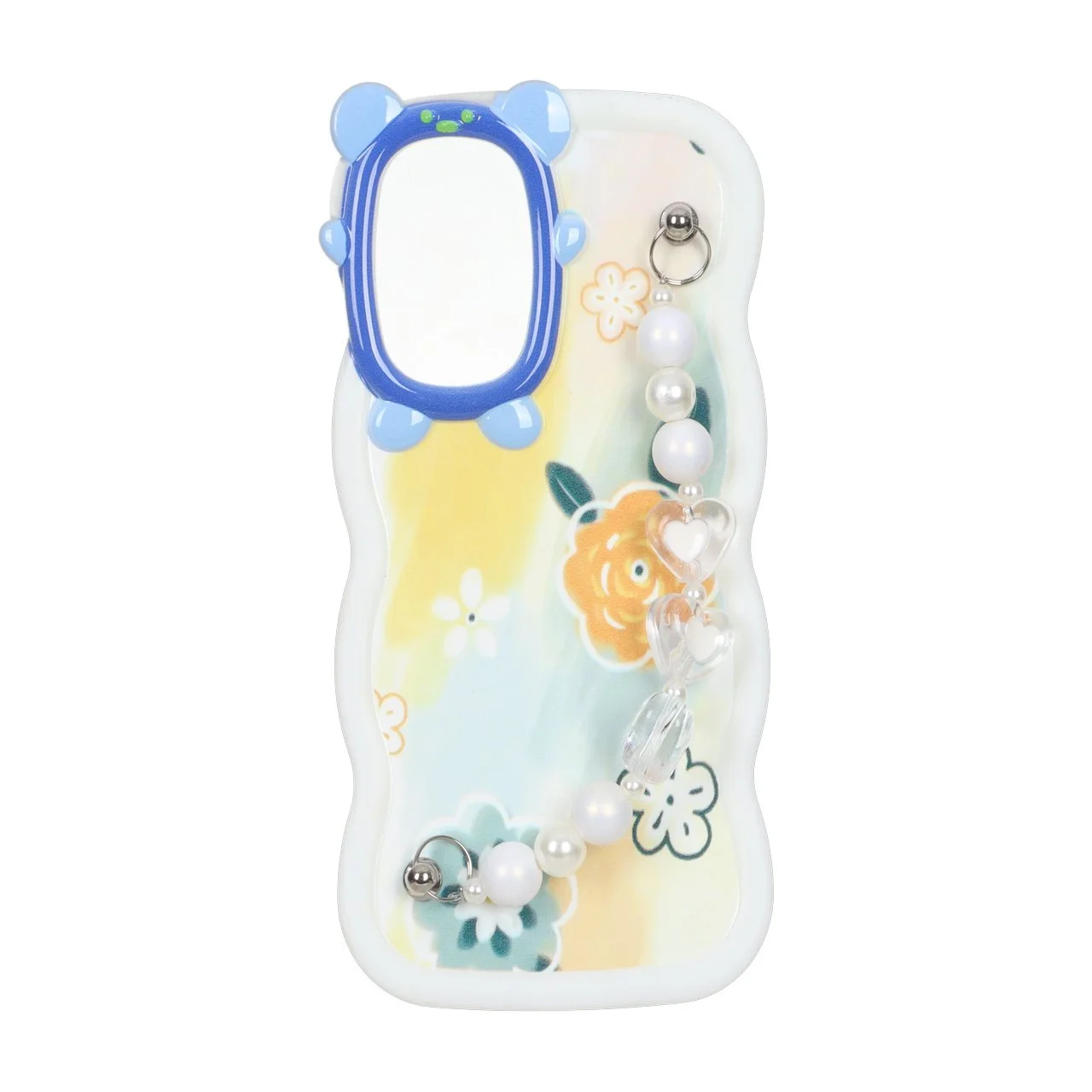 19178-2812392-1 قاب کنگره ای دستبند مرواریدی Samsung Galaxy S21 FE - طرح 186 - تصویر 1