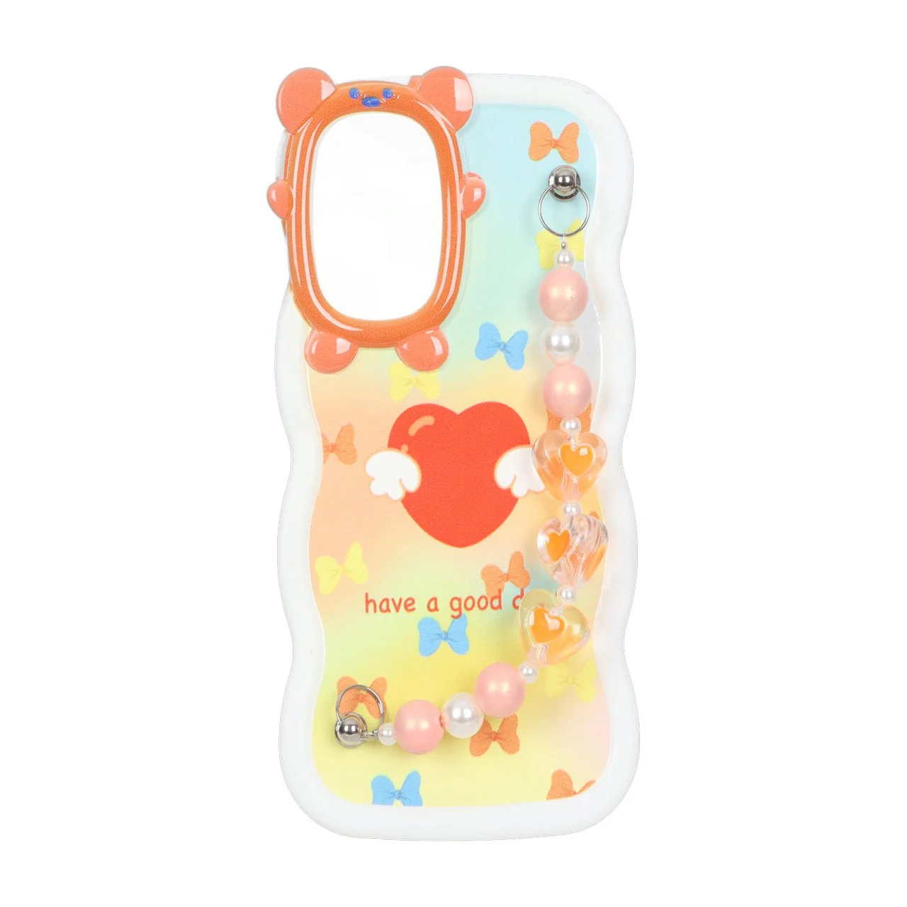 19178-2812394-1 قاب کنگره ای دستبند مرواریدی Samsung Galaxy S21 FE - طرح 187 - تصویر 1
