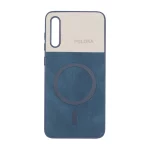 قاب Puloka دو تکه طرح چرم و کبریتی Magnet فلزی Samsung Galaxy A70 / A70s - سرمه ای