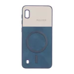 قاب Puloka دو تکه طرح چرم و کبریتی Magnet فلزی Samsung Galaxy A10 / M10 - سرمه ای