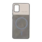قاب Puloka دو تکه طرح چرم و کبریتی Magnet فلزی Samsung Galaxy A51 / M40s - خاکستری
