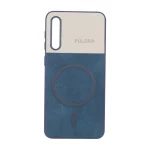 قاب Puloka دو تکه طرح چرم و کبریتی Magnet فلزی Samsung Galaxy A50 / A50s / A30s - سرمه ای