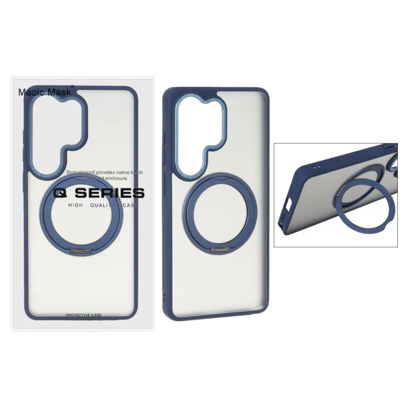 قاب اورجینال Magic Mask استند چرخشی Magsafe مدل Samsung Galaxy S26 Ultra - سرمه ای (پک دار) - تصویر 2