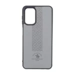 قاب طرح چرم Polo هاشور دار Samsung Galaxy A13 4G / A13 5G / A04s / M13 4G / M23 / F13 - طوسی