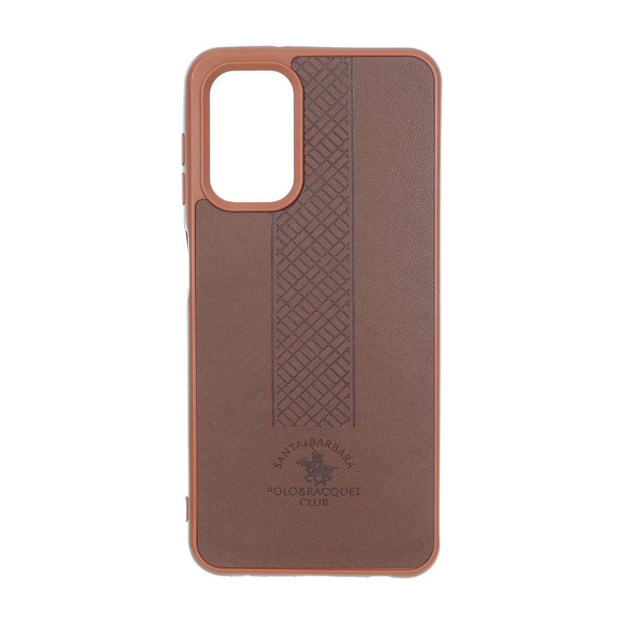 19178-4173732-1 قاب طرح چرم Polo هاشور دار Samsung Galaxy A13 4G / A13 5G / A04s / M13 4G / M23 / F13 - قهوه ای - تصویر 1