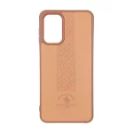 قاب طرح چرم Polo هاشور دار Samsung Galaxy A13 4G / A13 5G / A04s / M13 4G / M23 / F13 - عسلی