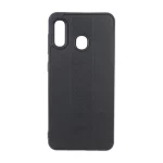 قاب طرح چرم Polo هاشور دار Samsung Galaxy A30 / A20 - مشکی