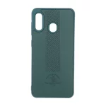 قاب طرح چرم Polo هاشور دار Samsung Galaxy A30 / A20 - سبز