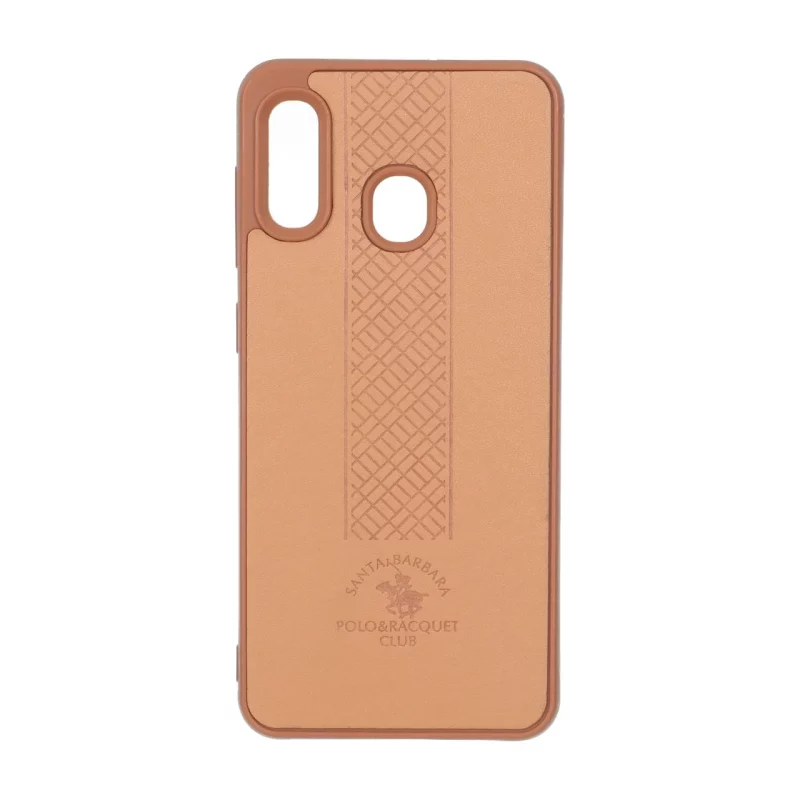 قاب طرح چرم Polo هاشور دار Samsung Galaxy A30 / A20 - عسلی - تصویر 2