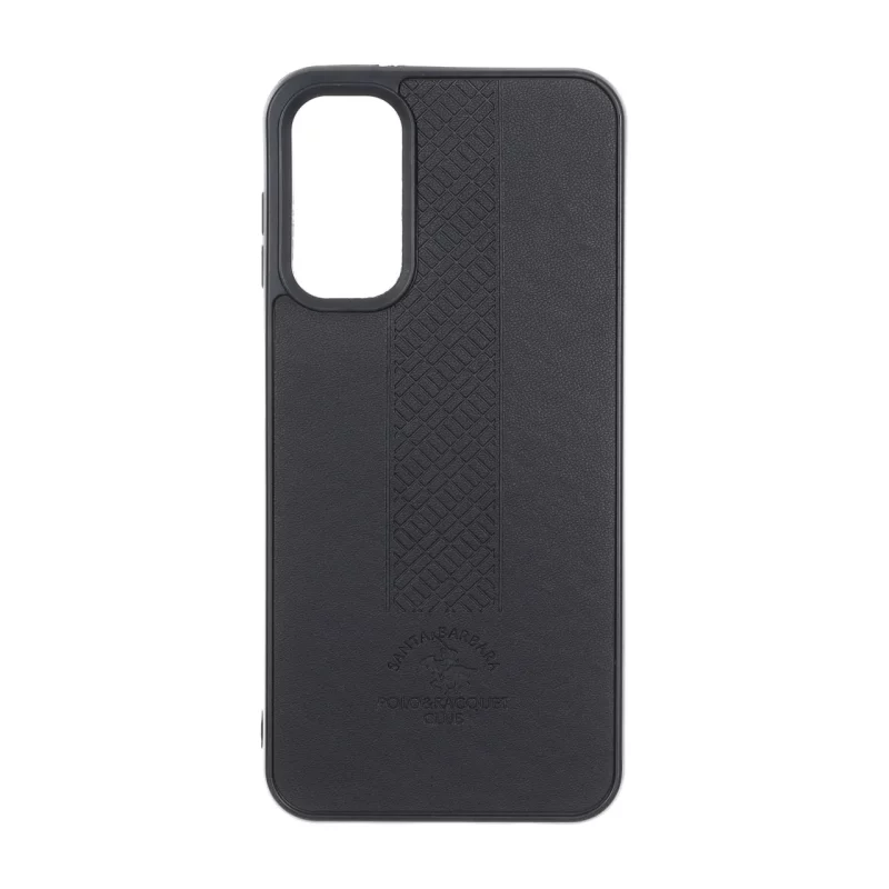 قاب طرح چرم Polo هاشور دار Samsung Galaxy A14 - مشکی - تصویر 2